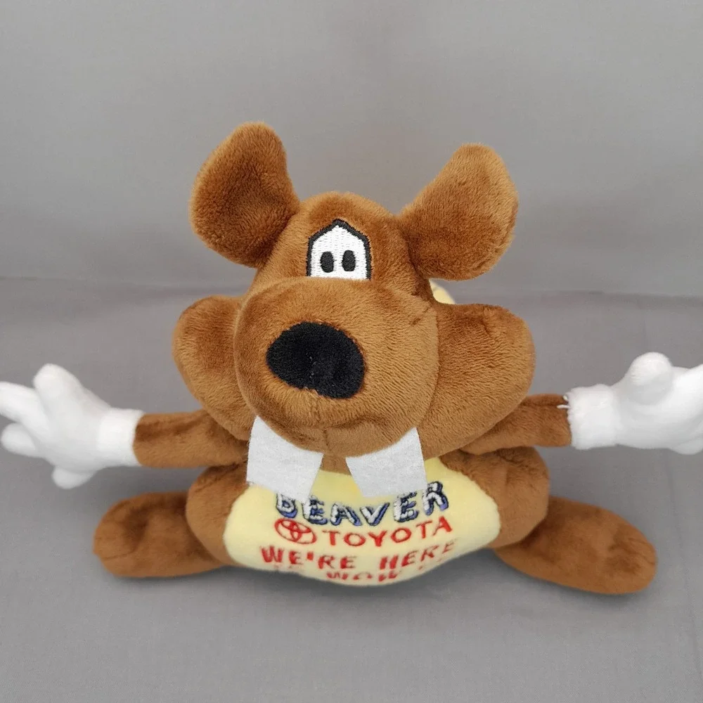 Beaver Toyota Plush Mascot Dobbs Global Brown Beaver We're Here To Wow Ya 7